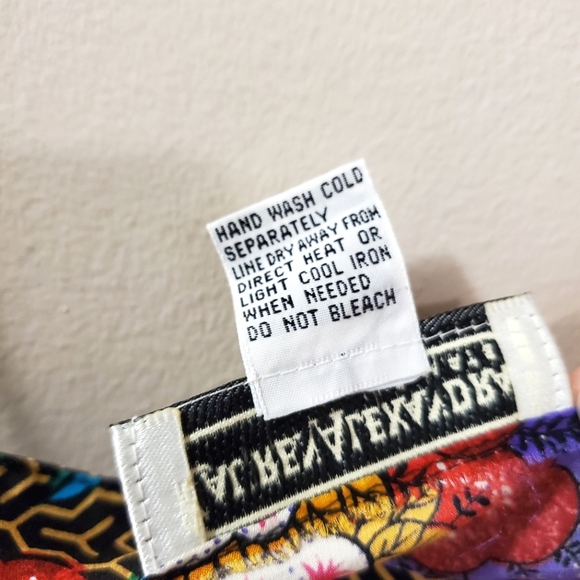 Vintage 100% Silk Patterned Camisole - Lauren Alexandra - Size S - Picture 10 of 10